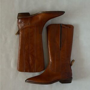 Leather Free People x Yellowstone Allistar Pointed Boots